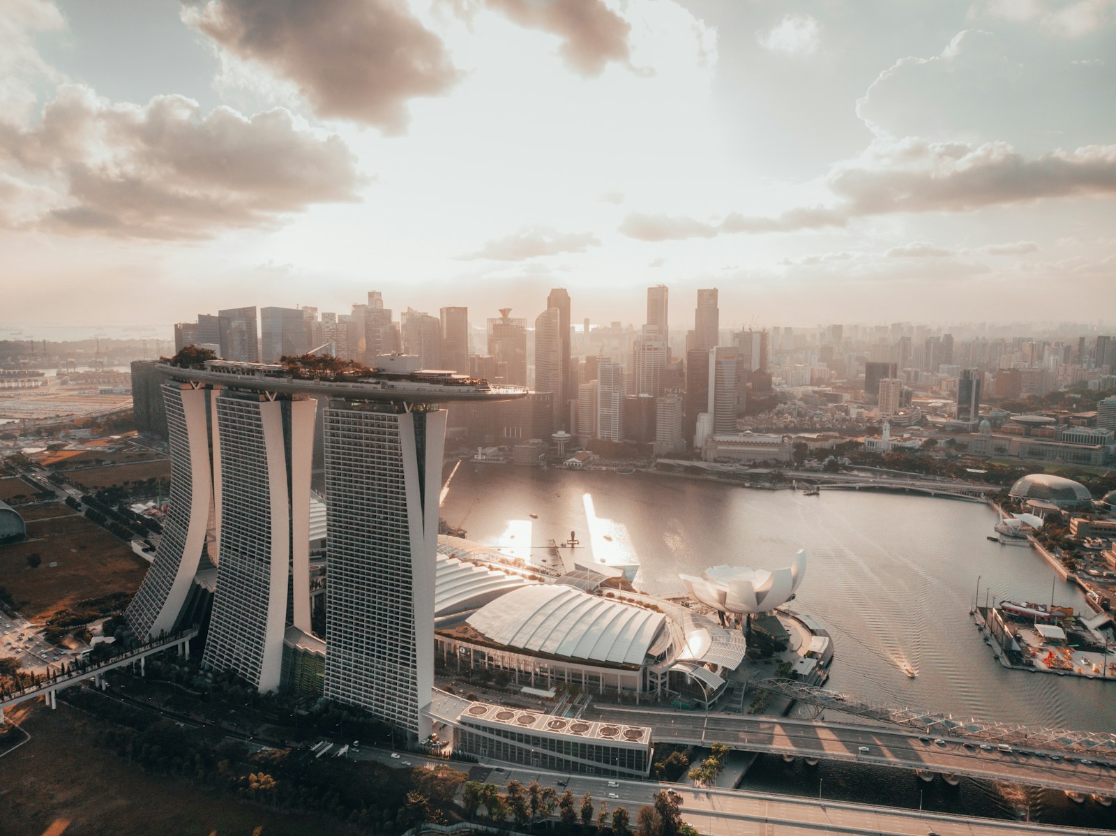 Marina Bay Sands and Singapore city skyline